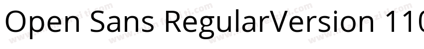 Open Sans RegularVersion 110字体转换
